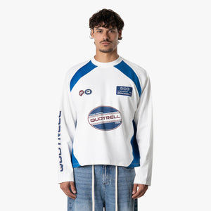 FRAME LONGSLEEVE | WHITE/BLUE