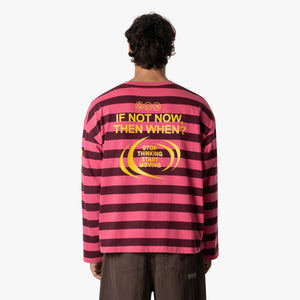MOVING LONGSLEEVE | PINK/BURGUNDY