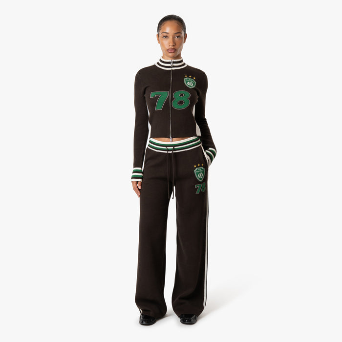NAOMI KNITTED SET | BROWN/GREEN