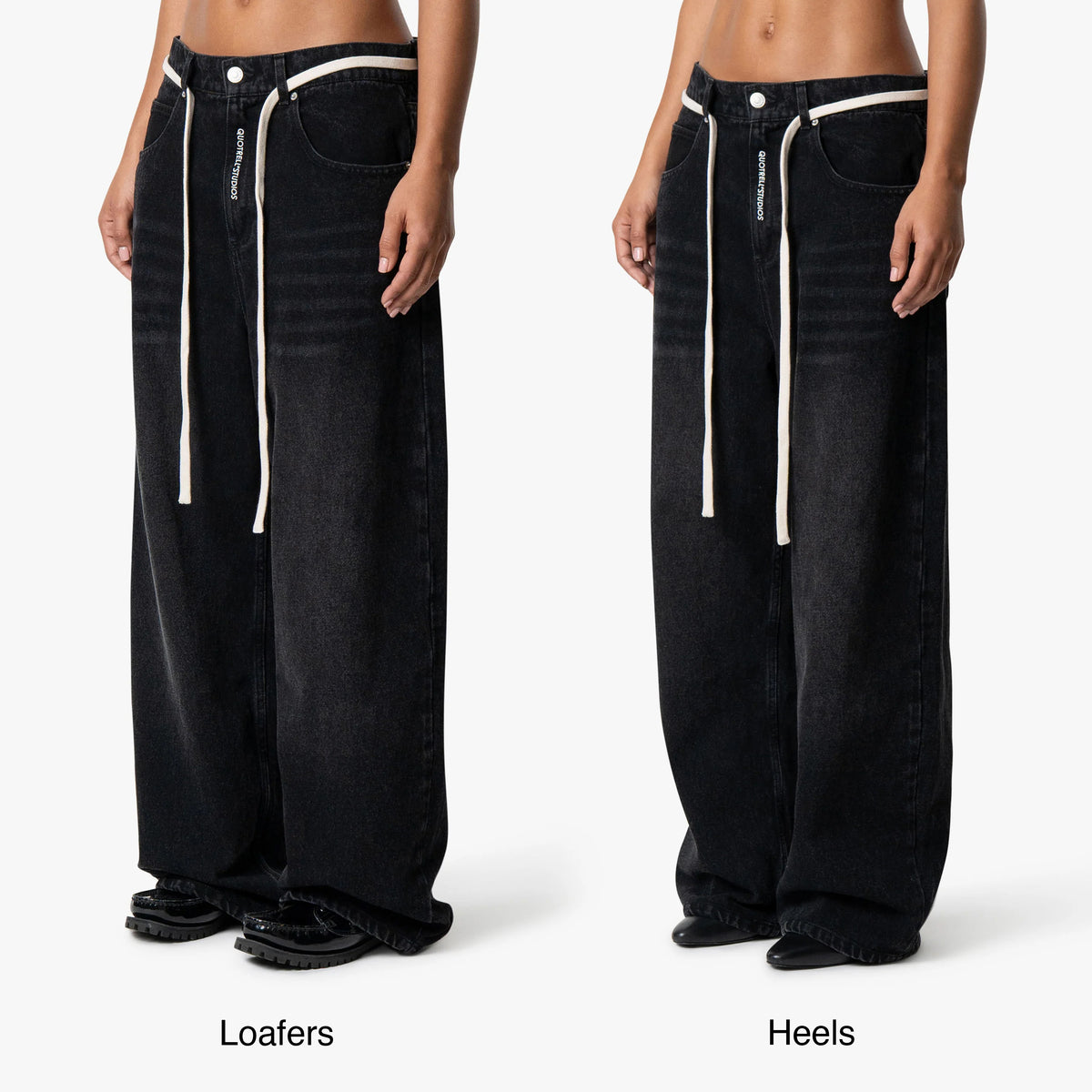 Core Denim Jeans in washed black