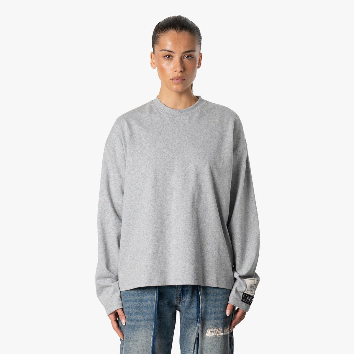 Base Longsleeve in grey melee