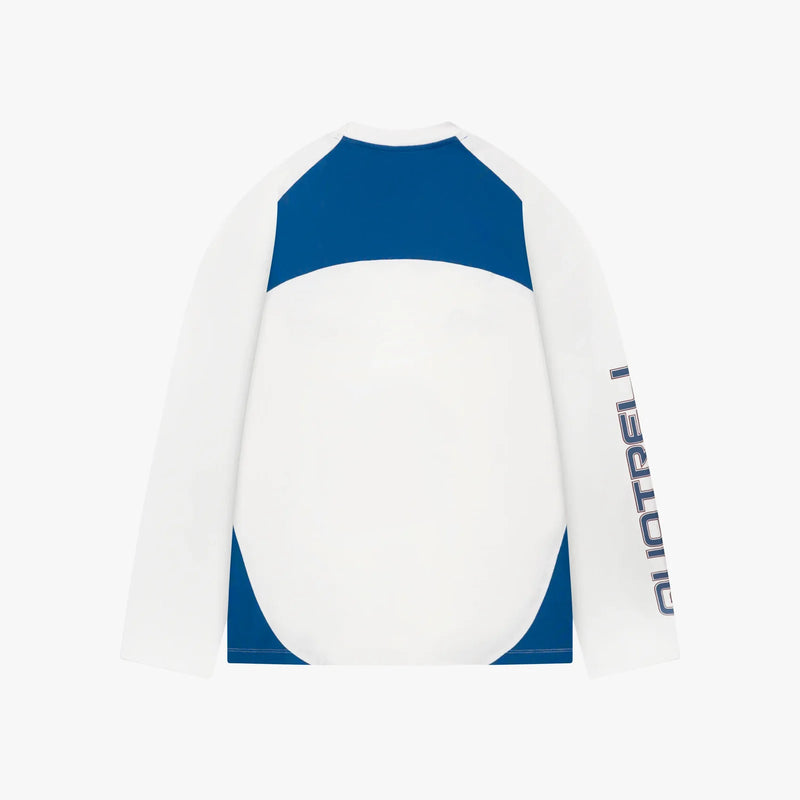 FW26 DROP1 FRAME LONGSLEEVE | WHITE/BLUE 3