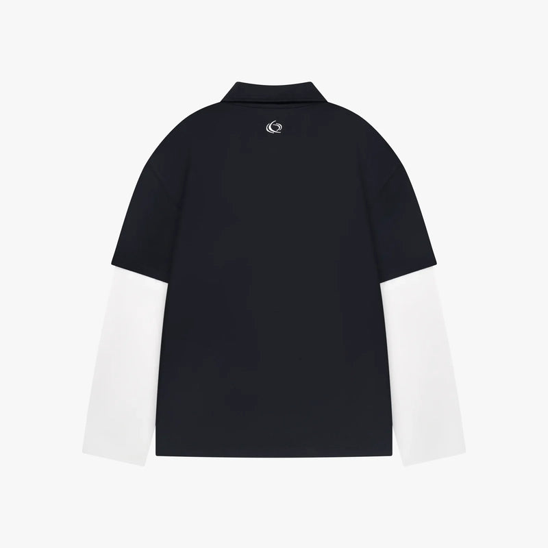 FW26 DROP1 FUNCTION POLO LONGSLEEVE | NAVY/WHITE 3