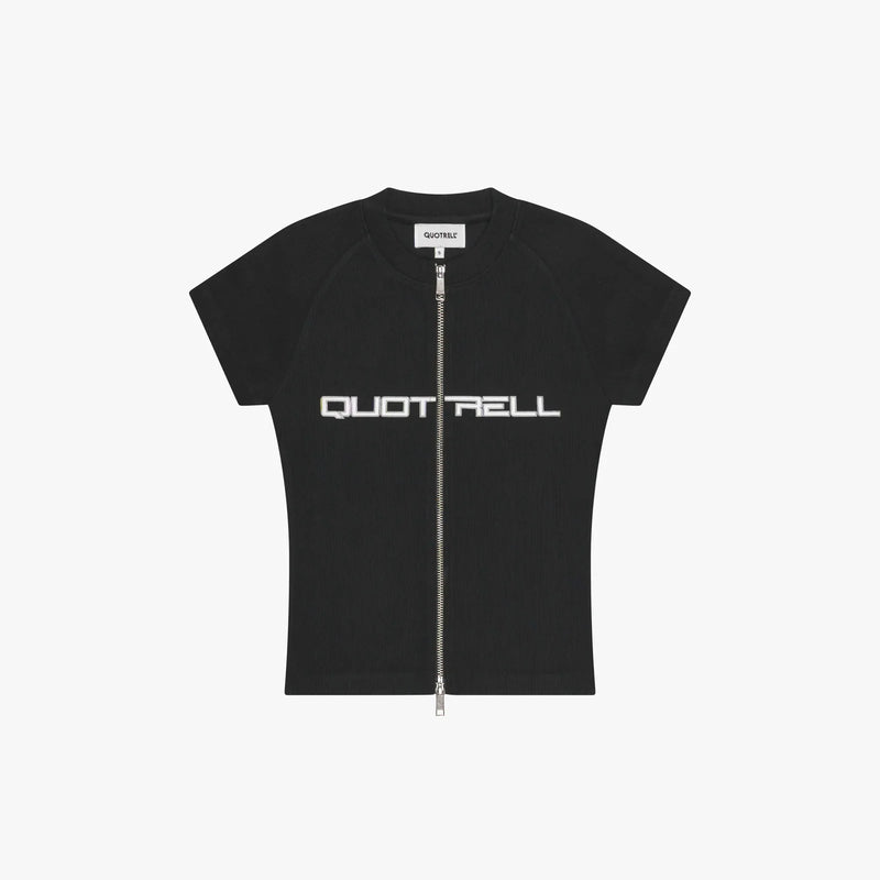 FW26 DROP1 INDY ZIP TOP | BLACK