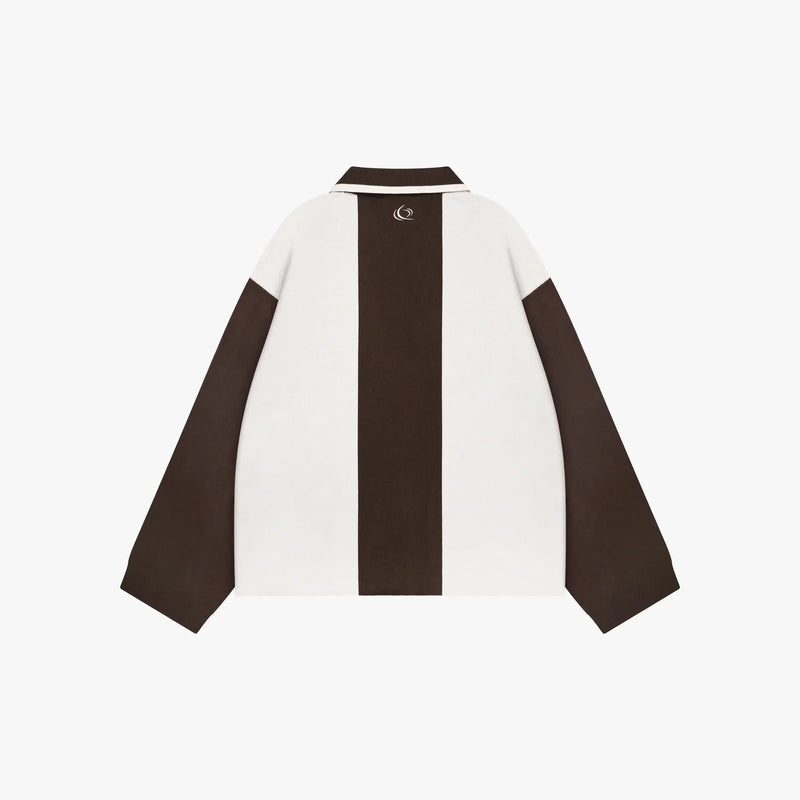 FW26 DROP1 MADRID KNITTED POLO | BROWN/ECRU 3