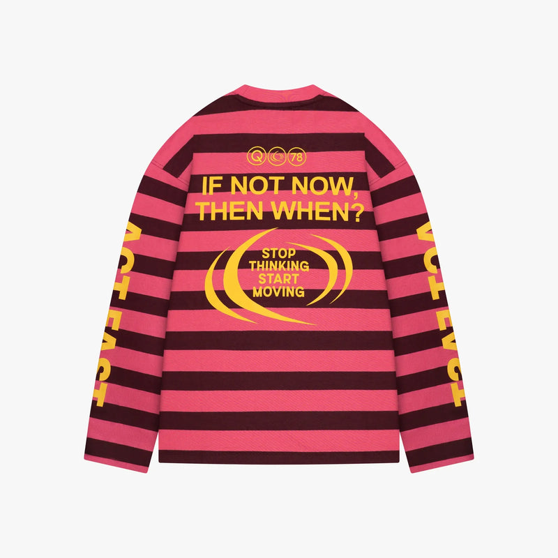 FW26 DROP1 MOVING LONGSLEEVE | PINK/BURGUNDY 3