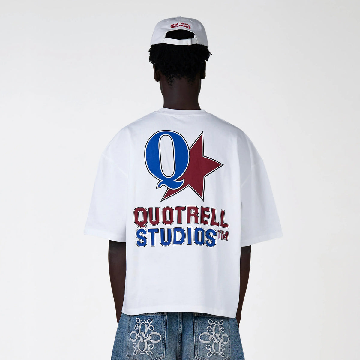 Carmine Tee in white and blue