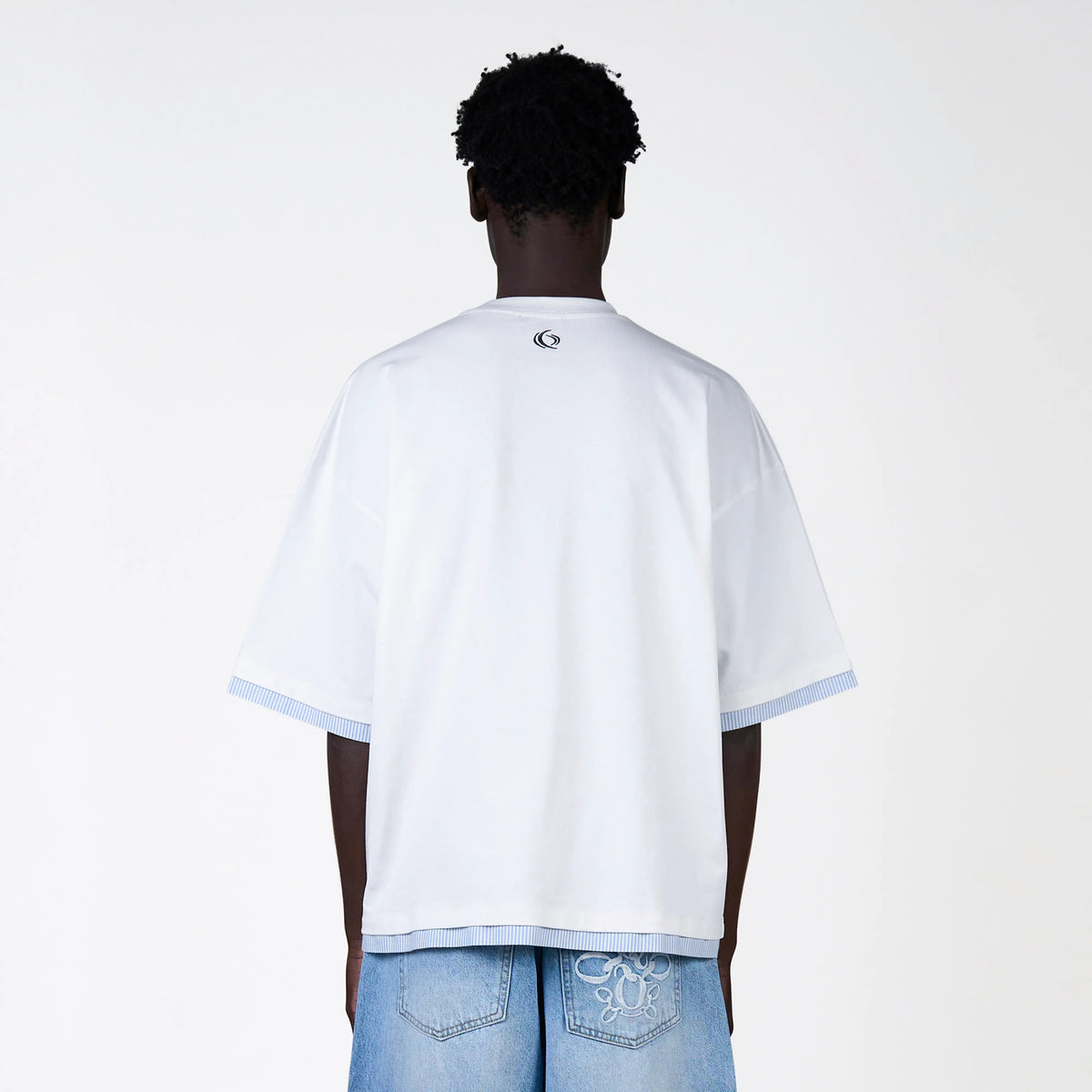 78 T-shirt in white and navy
