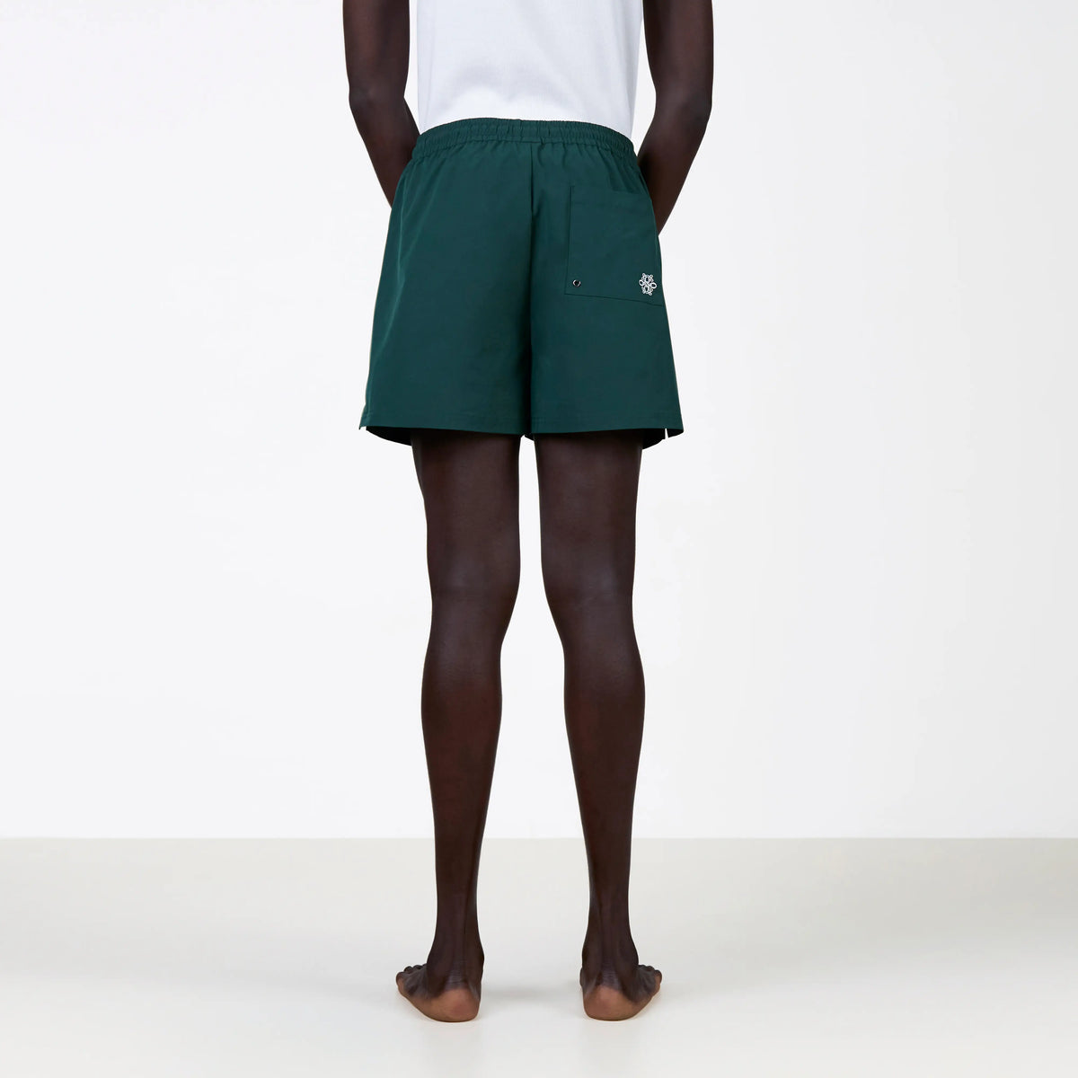 Chain Swimshort in green and yellow