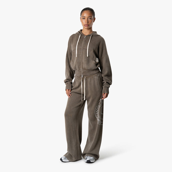 EMBLEM CROPPED SET | WASHED BROWN