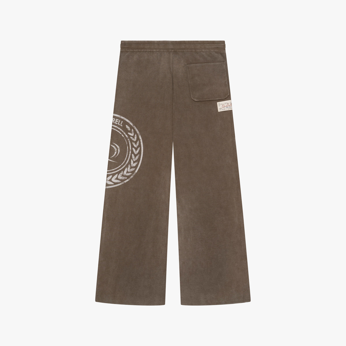 Emblem Jogging Pants in washed brown
