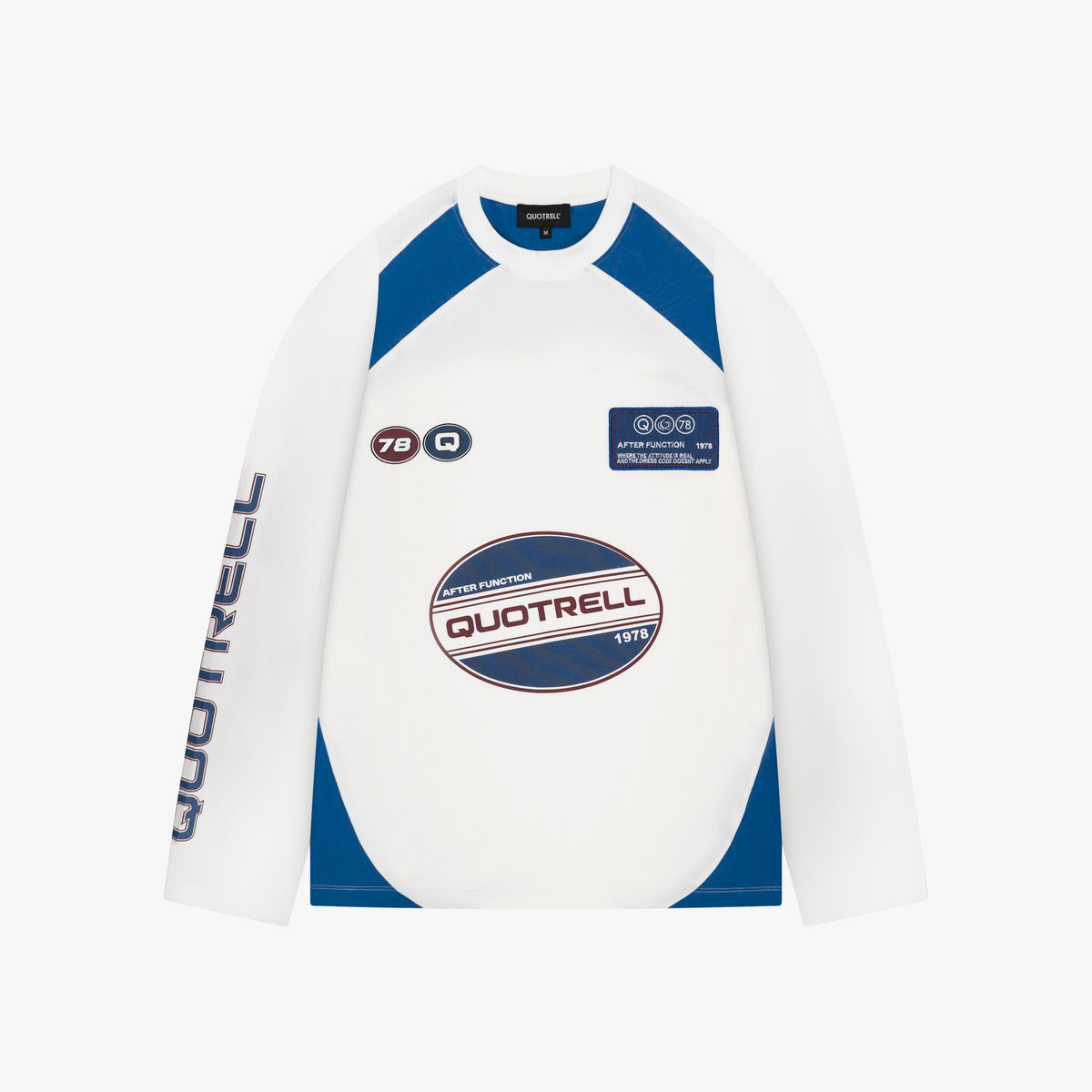 Frame Longsleeve in white and blue