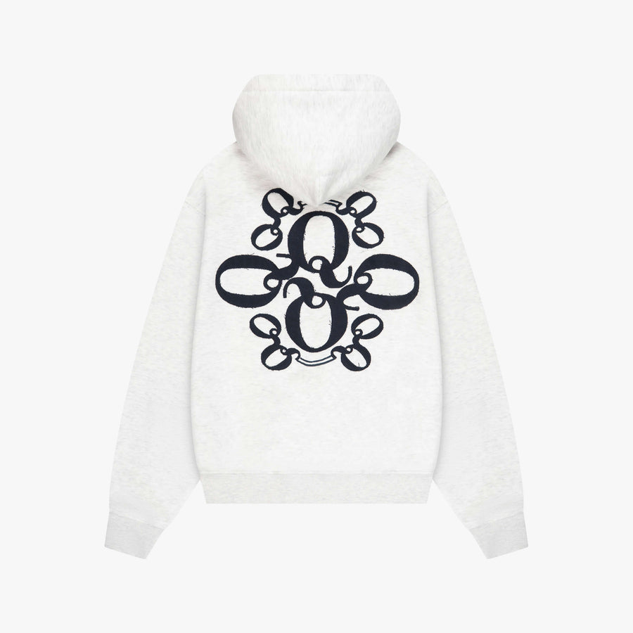 INSIGNIA KAPUZENPULLOVER | HELLGRAU MELIERT/NAV