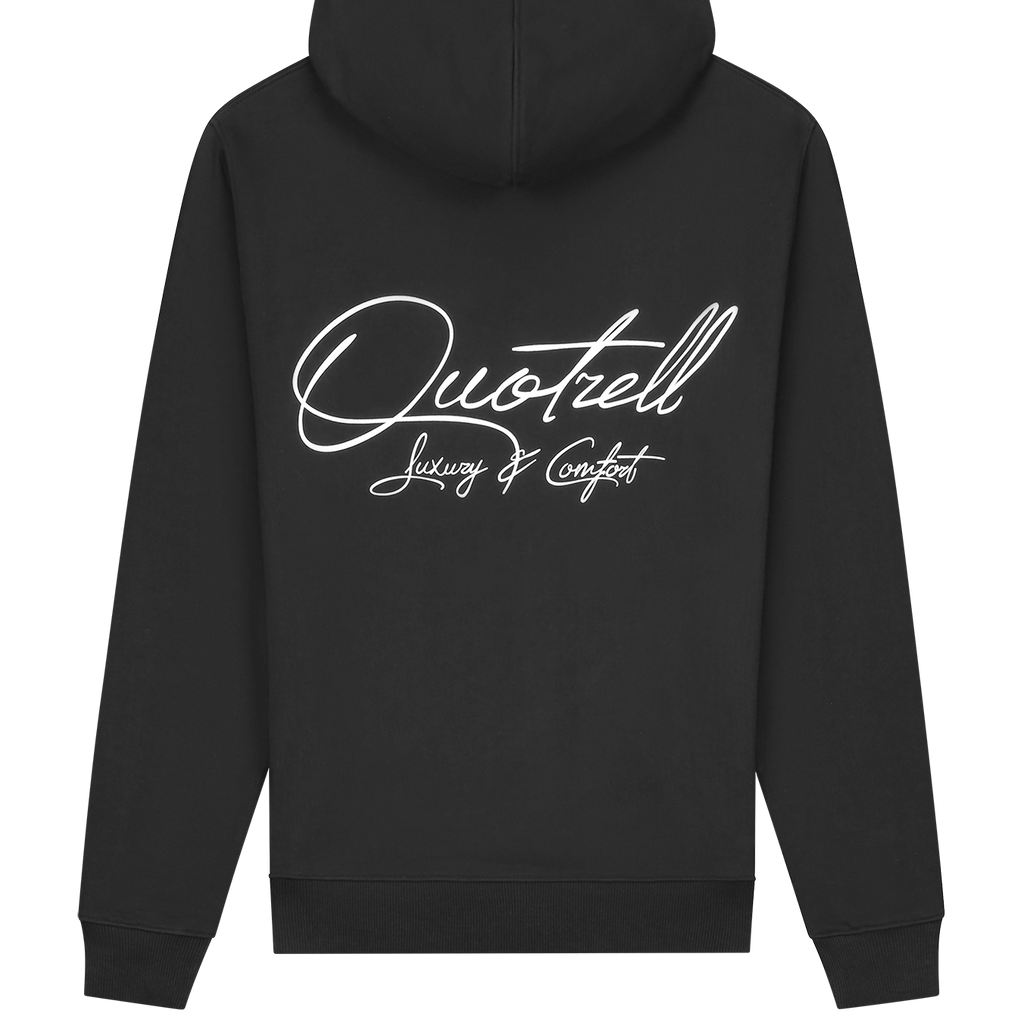 BOLOGNA ZIP HOODIE | BLACK/WHITE