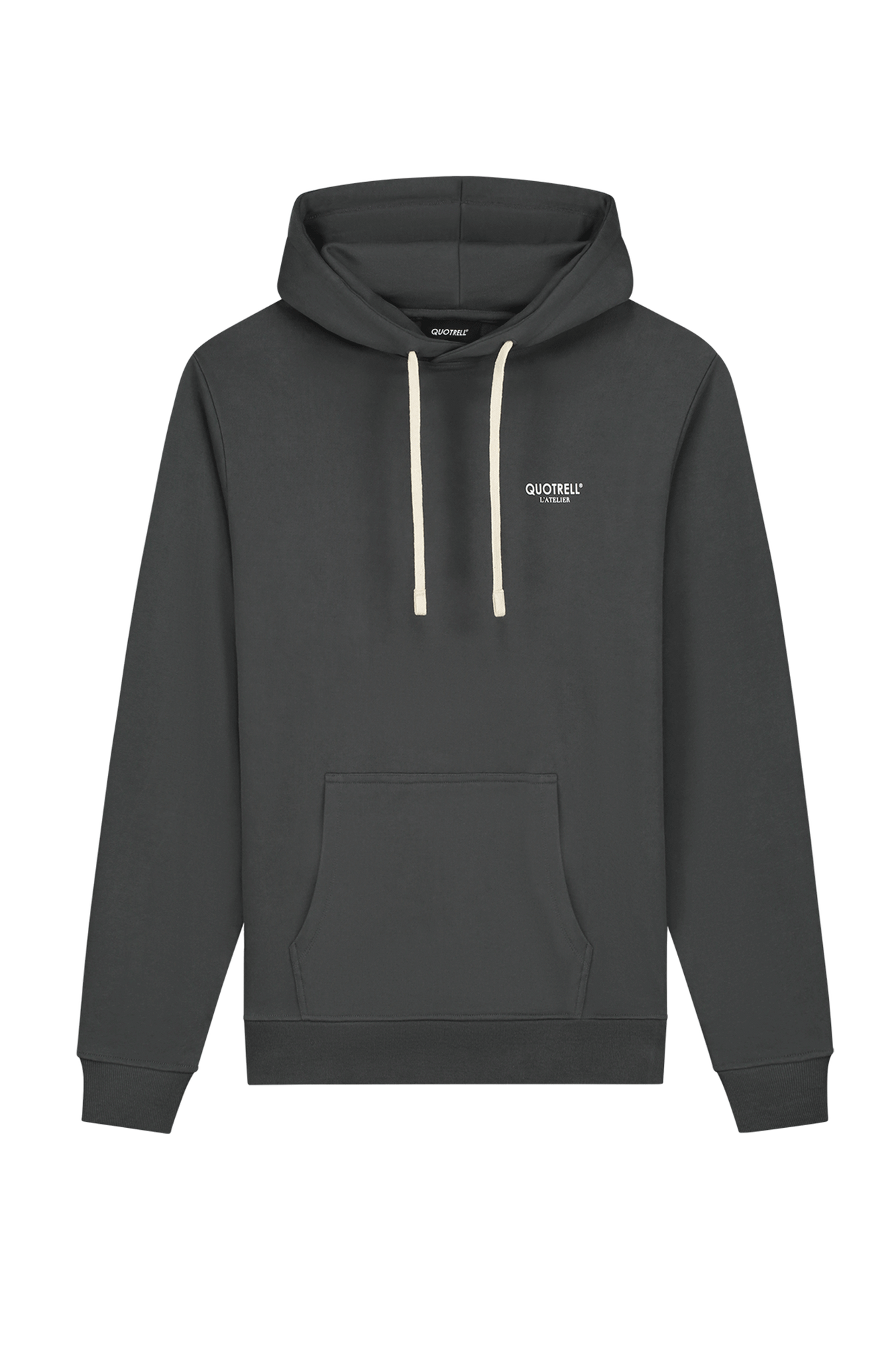 L'ATELIER HOODIE | ANTHRACITE/WHITE
