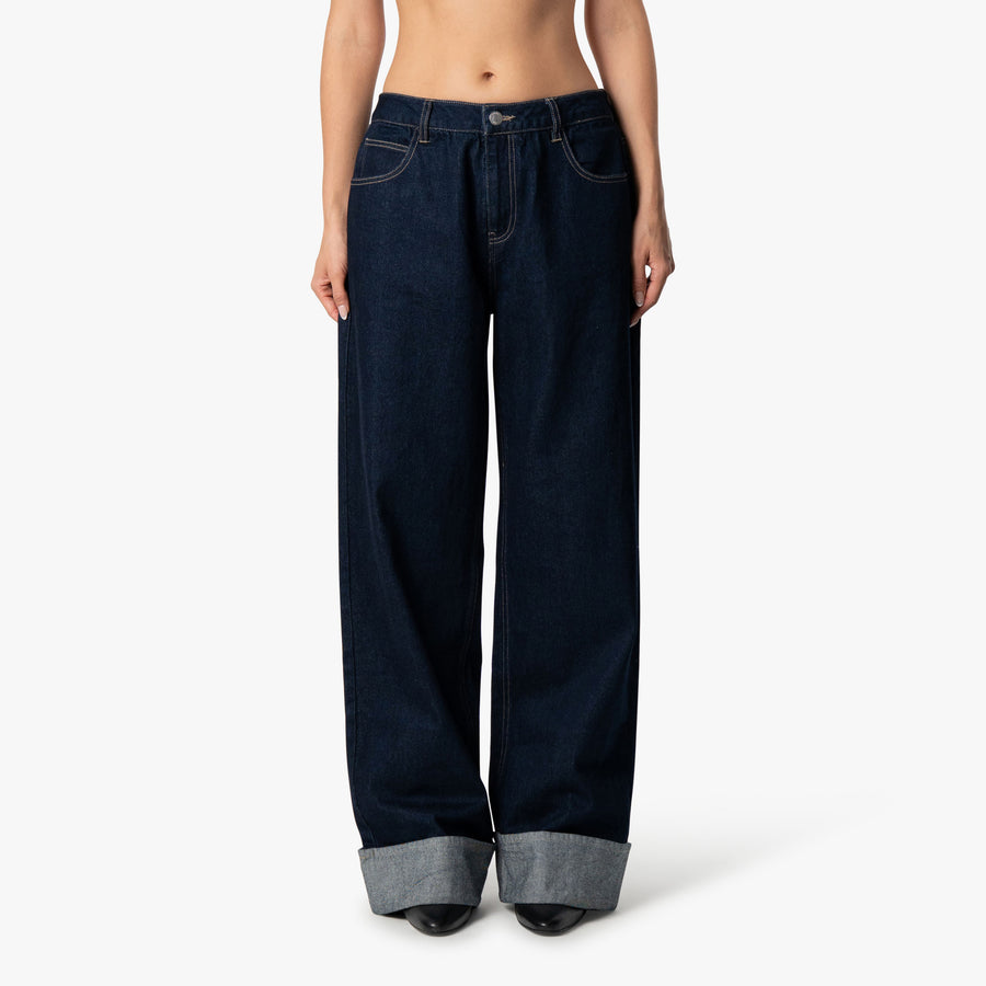 ISA DENIM JEANS | INDIGO BLUE