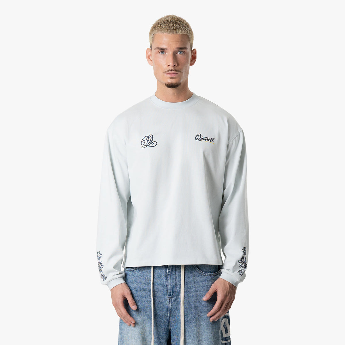 Louis Longsleeve in light blue and navy