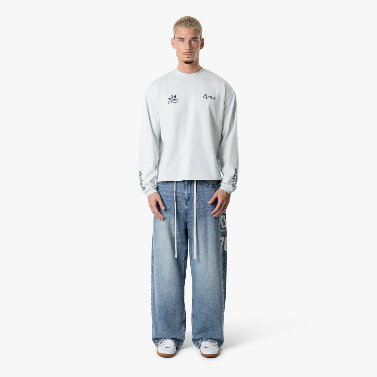 Louis Longsleeve in light blue and navy