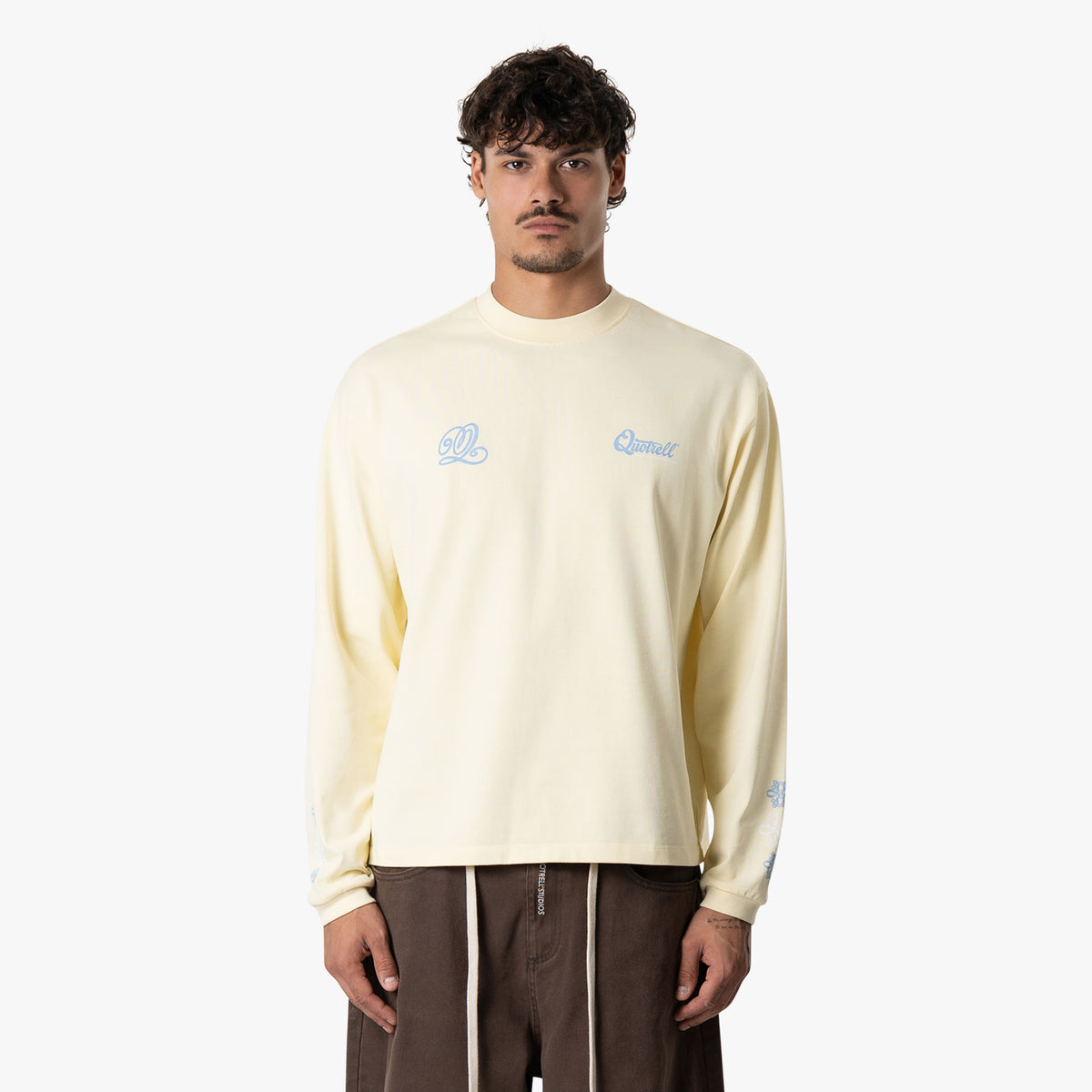 Louis Longsleeve in yellow and light blue