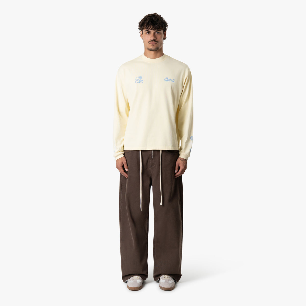 Louis Longsleeve in yellow and light blue