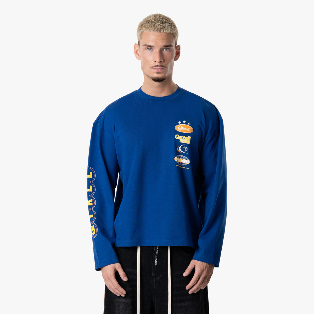 Marino Longsleeve in blue and yellow