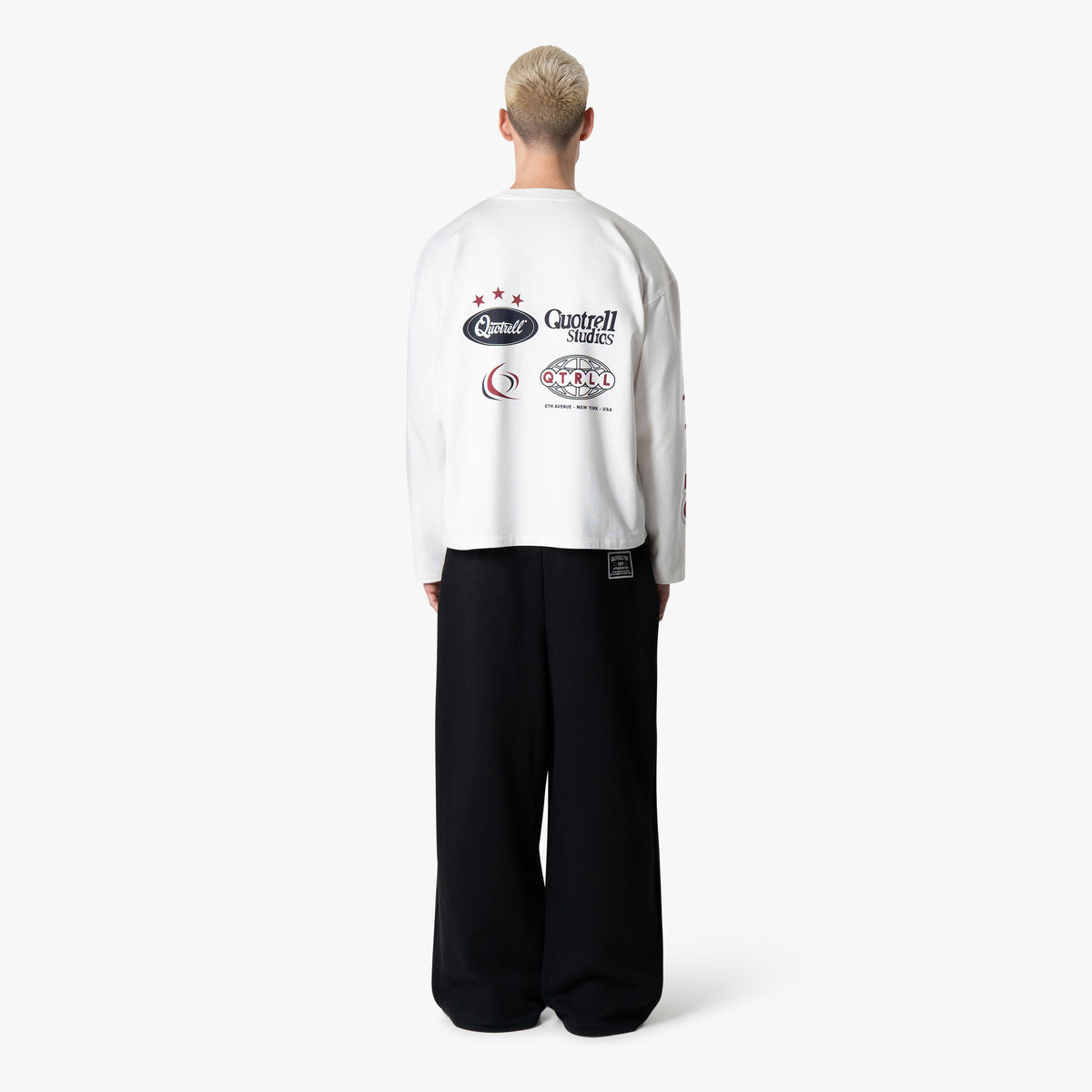 Marino Longsleeve in white and navy