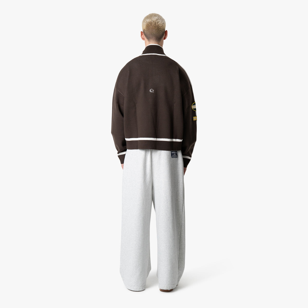 Max Knitted Zip in brown