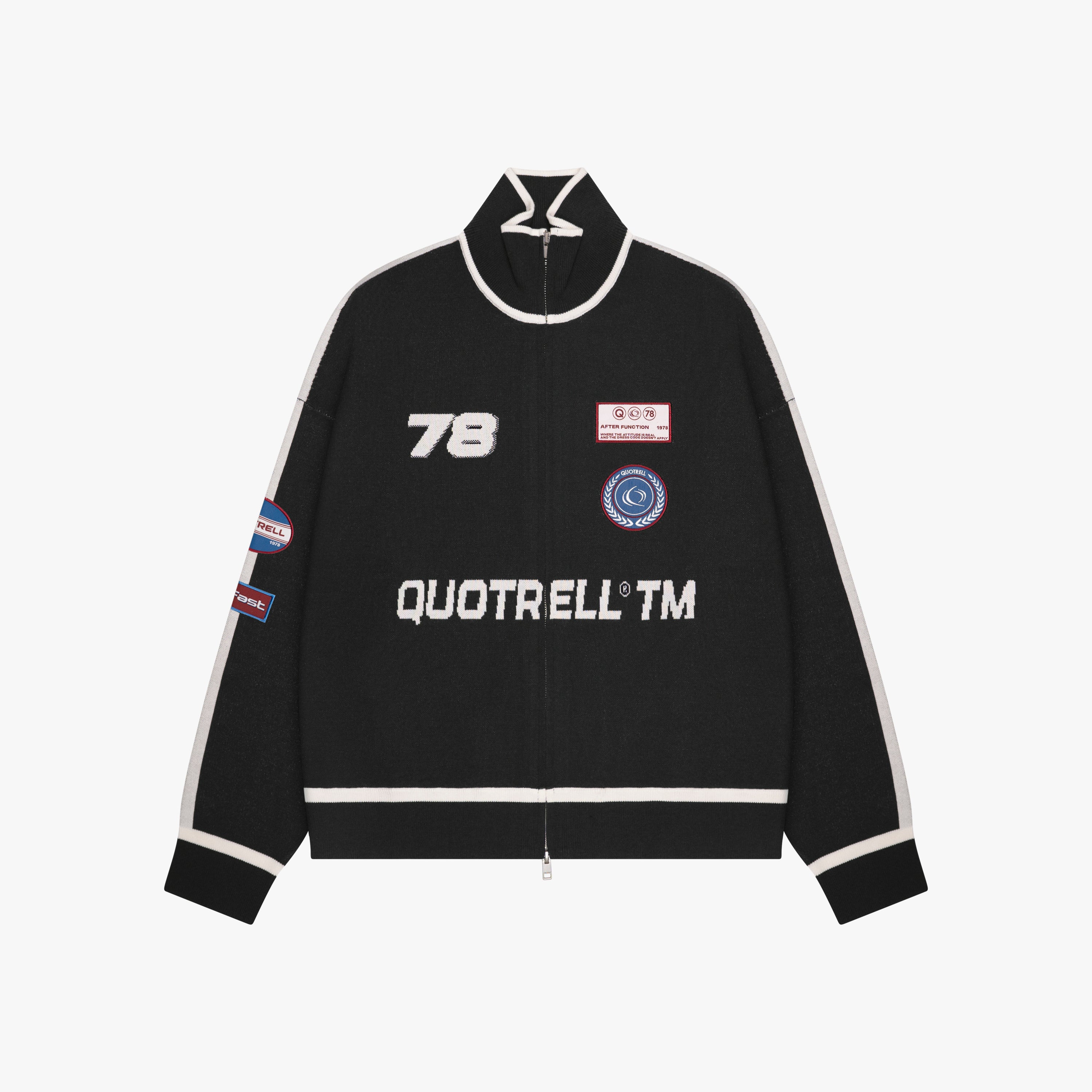 Premium Navy Zip Hoodie · Oversized Comfort · Quotrell