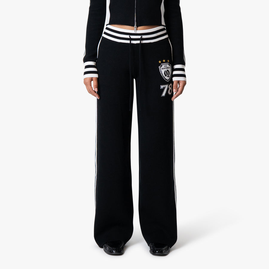 NAOMI KNITTED PANTS | BLACK/WHITE