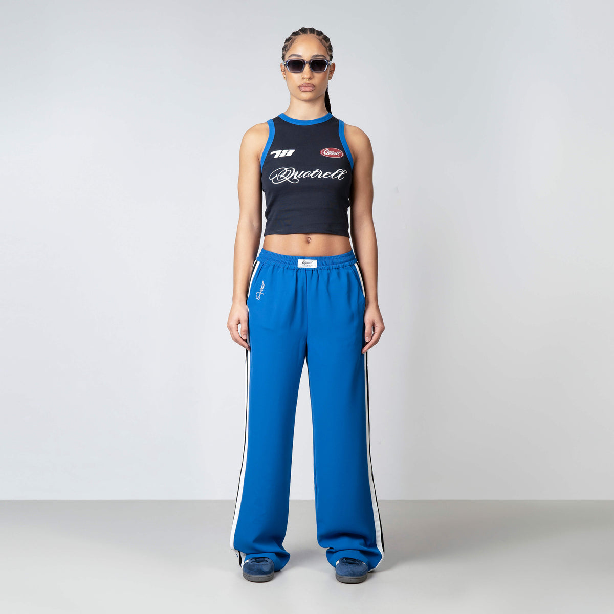 Eva Pants in blue and white