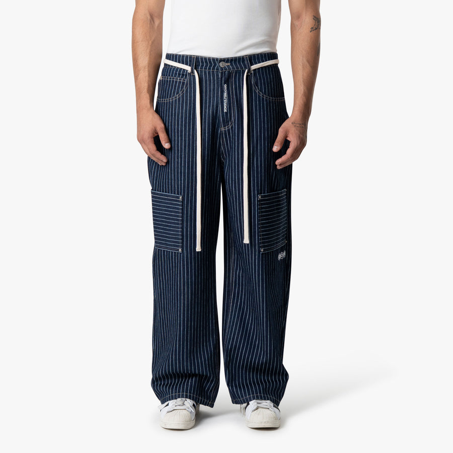 PINSTRIPE DENIM JEANS | DENIM PINSTRIPE