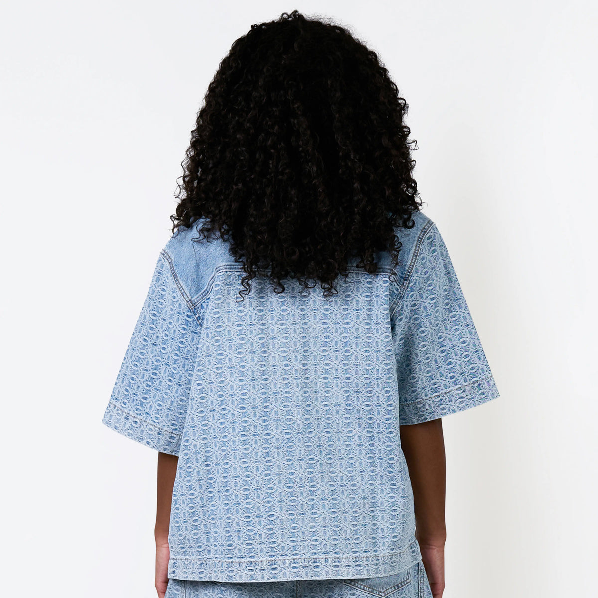 Rocco Shirt/Shorts Set in washed blue