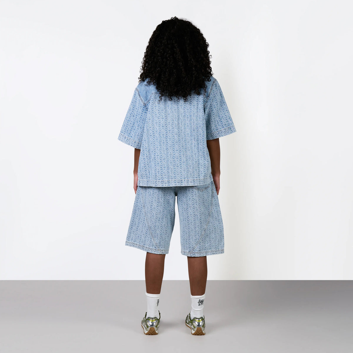Rocco Shirt/Shorts Set in washed blue
