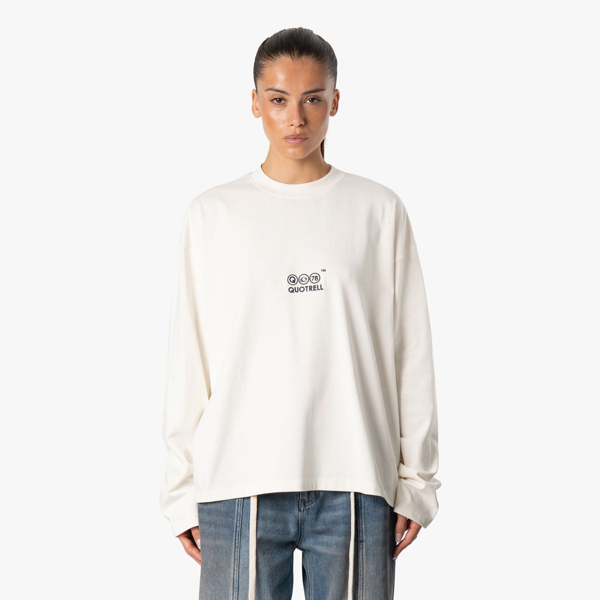 Will Longsleeve in ecru and purple