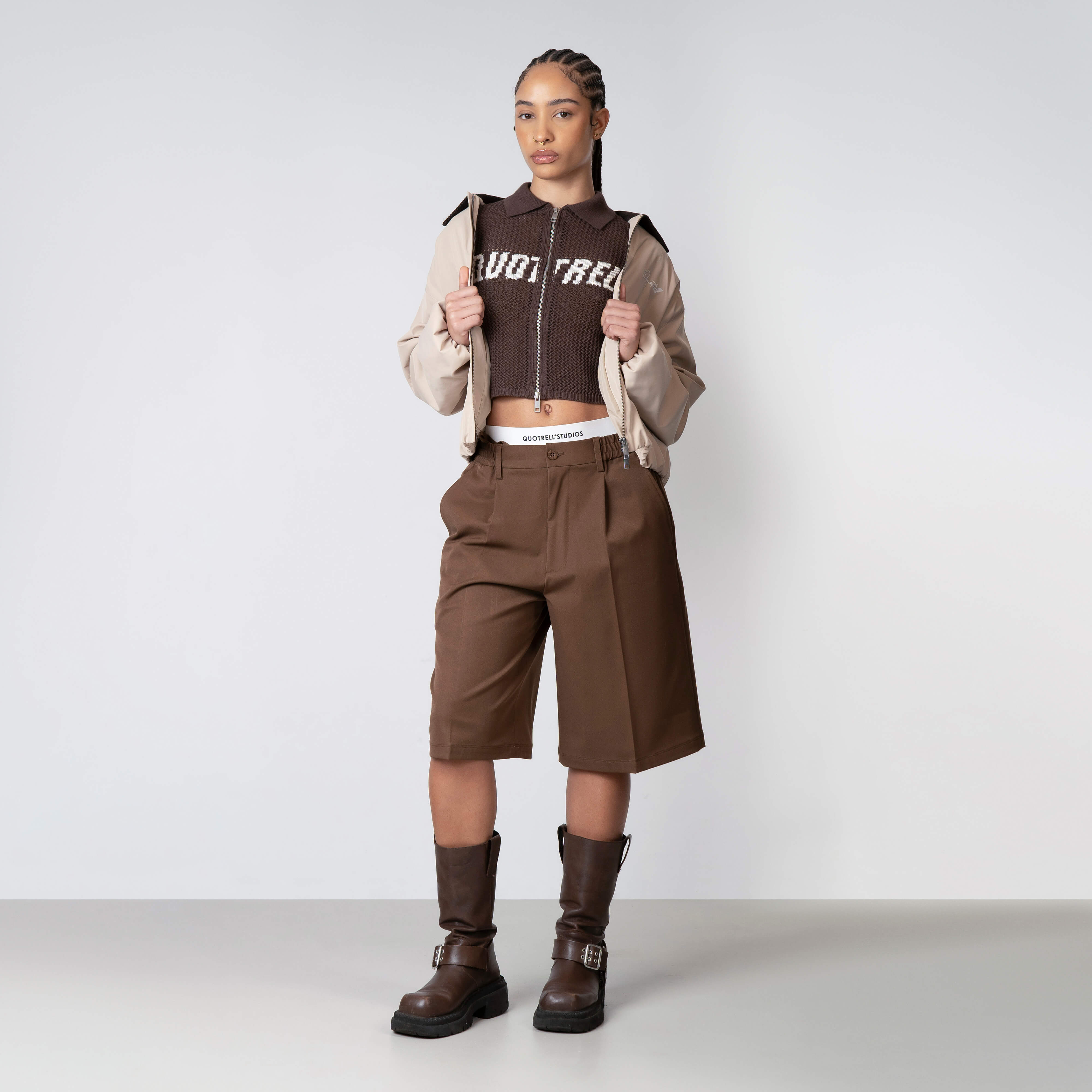 Premium Wide Leg Shorts with Oversized Fit • Quotrell