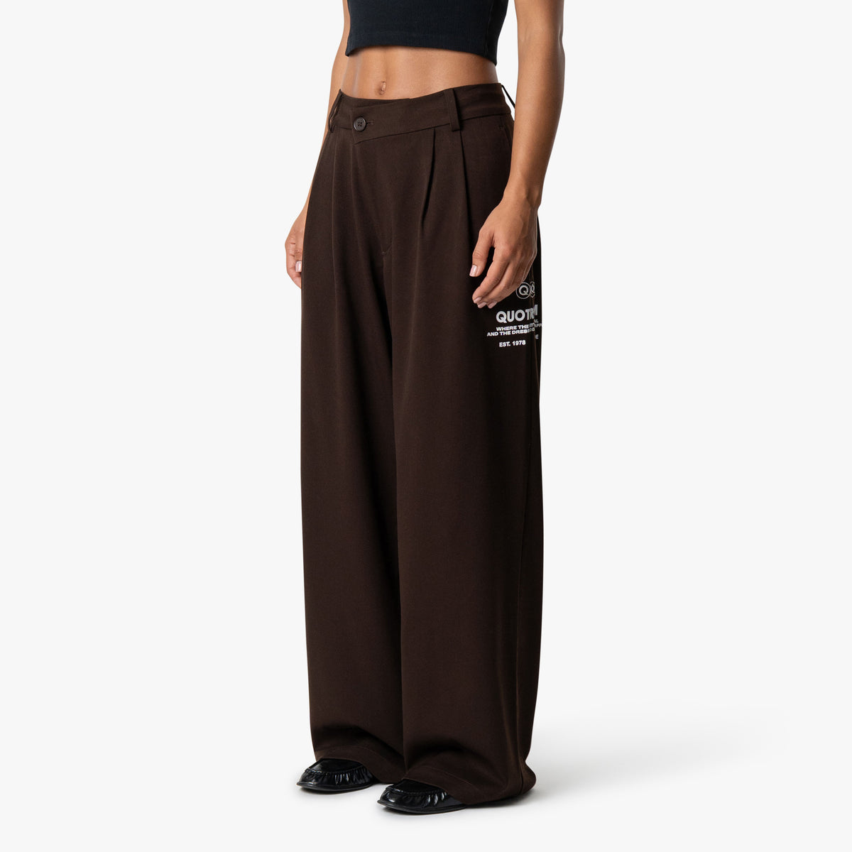 Sophie Pantalon in brown, front view