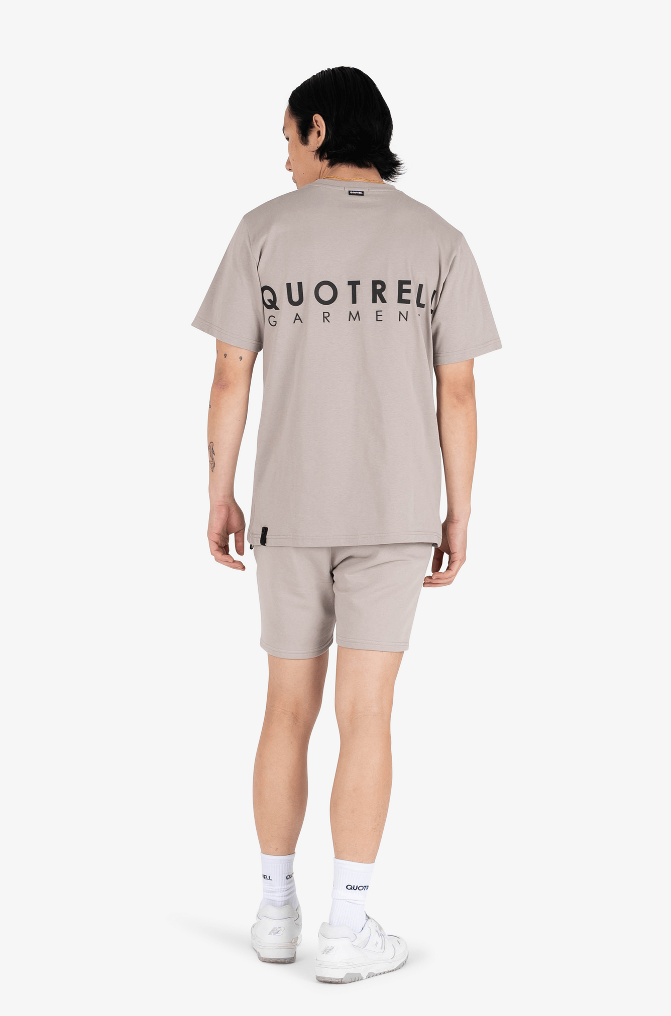 FUSA T-SHIRT | TAUPE/BLACK