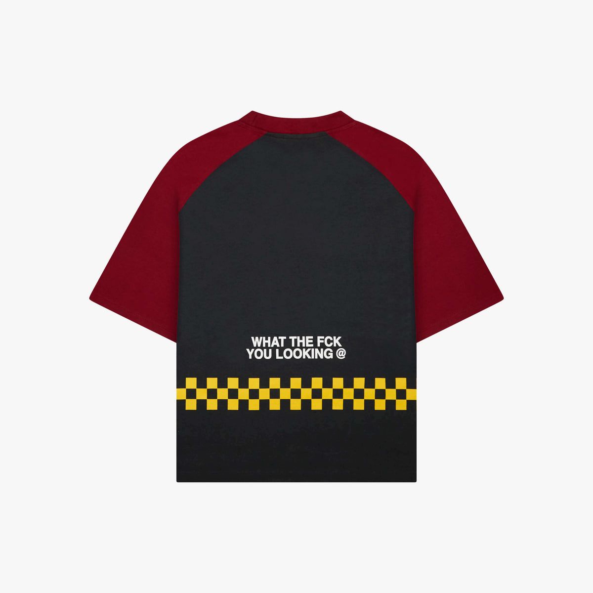 Emilio Boxy Tee in navy and red