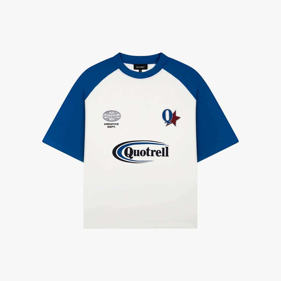EMILIO BOXY TEE | BLUE/WHITE