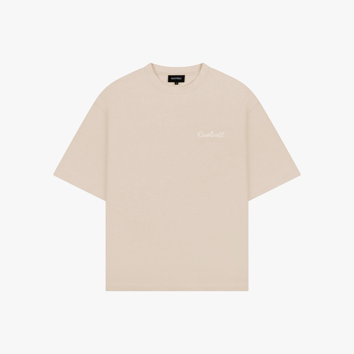 Lasso Tee in greige and white