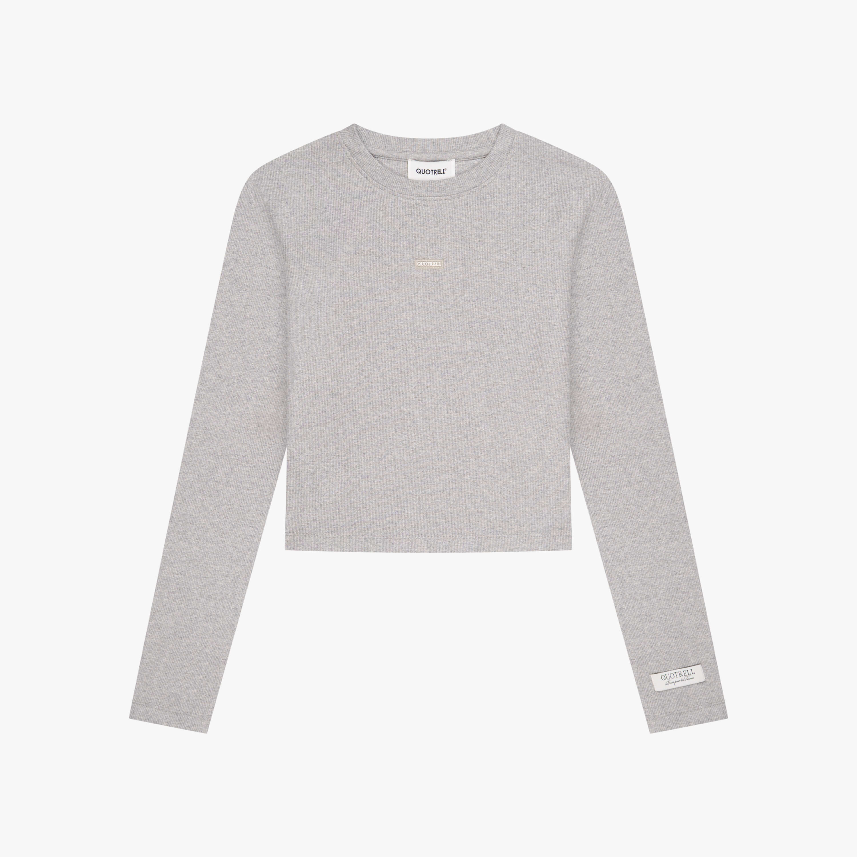 Quotrell Top Long Sleeve Grey Melee Top • Premium Streetwear • Quotrell