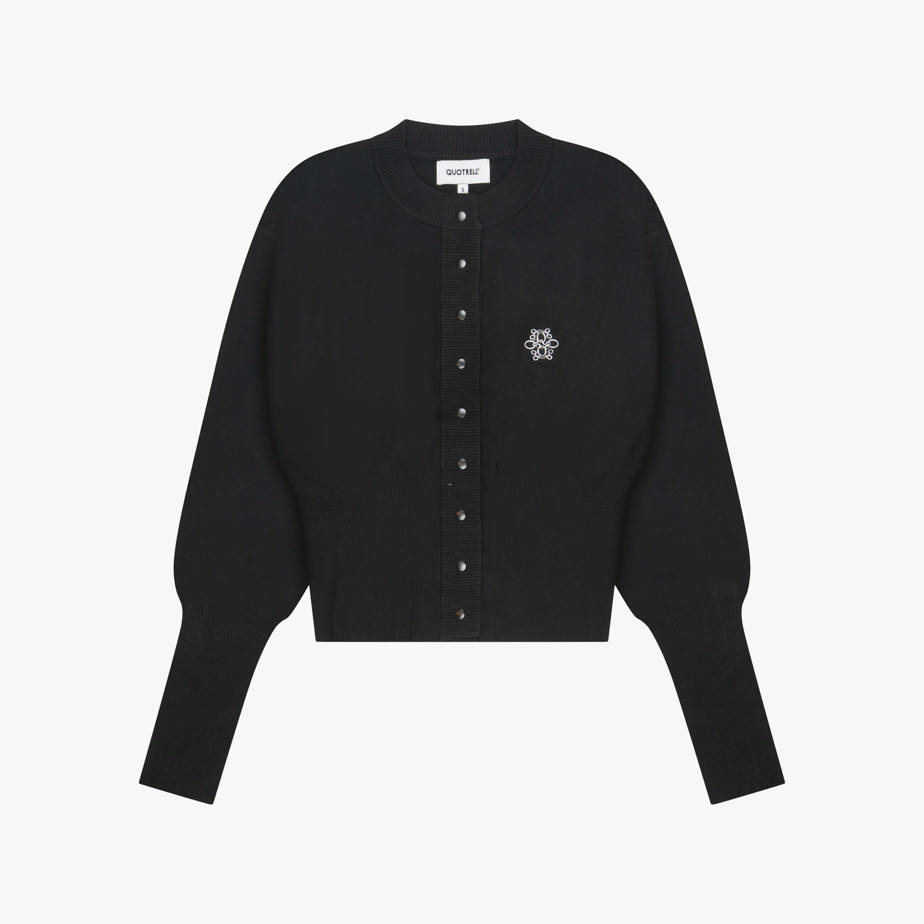 CHLOE KNITTED CARDIGAN | BLACK/WHITE – Quotrell