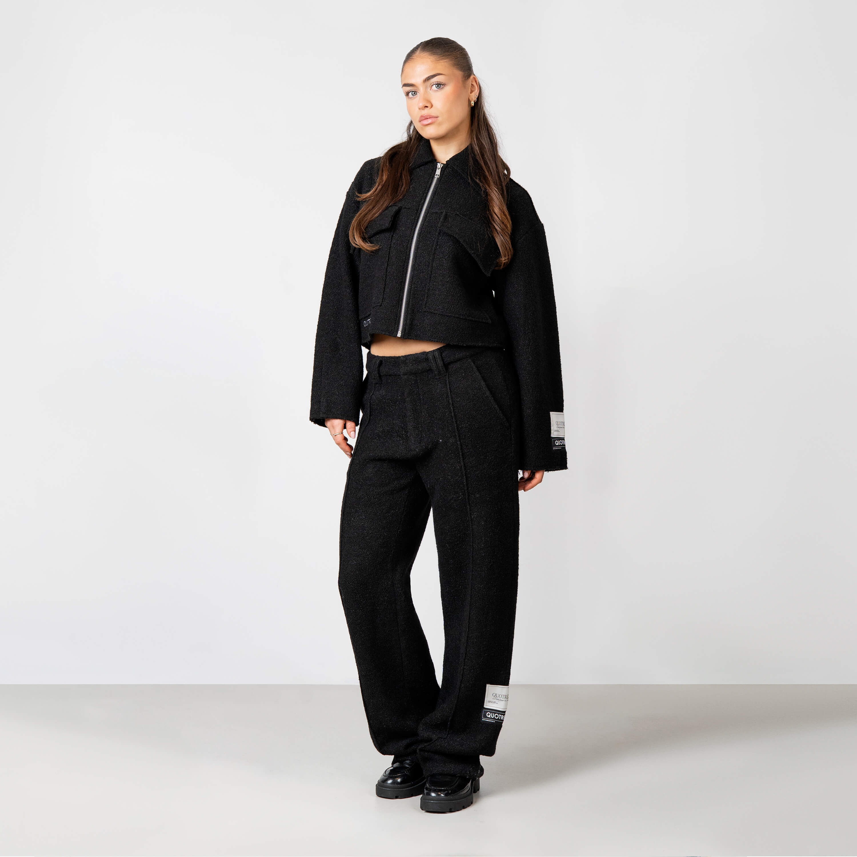 Premium Cropped Streetwear Set · Structured Tailoring · Quotrell