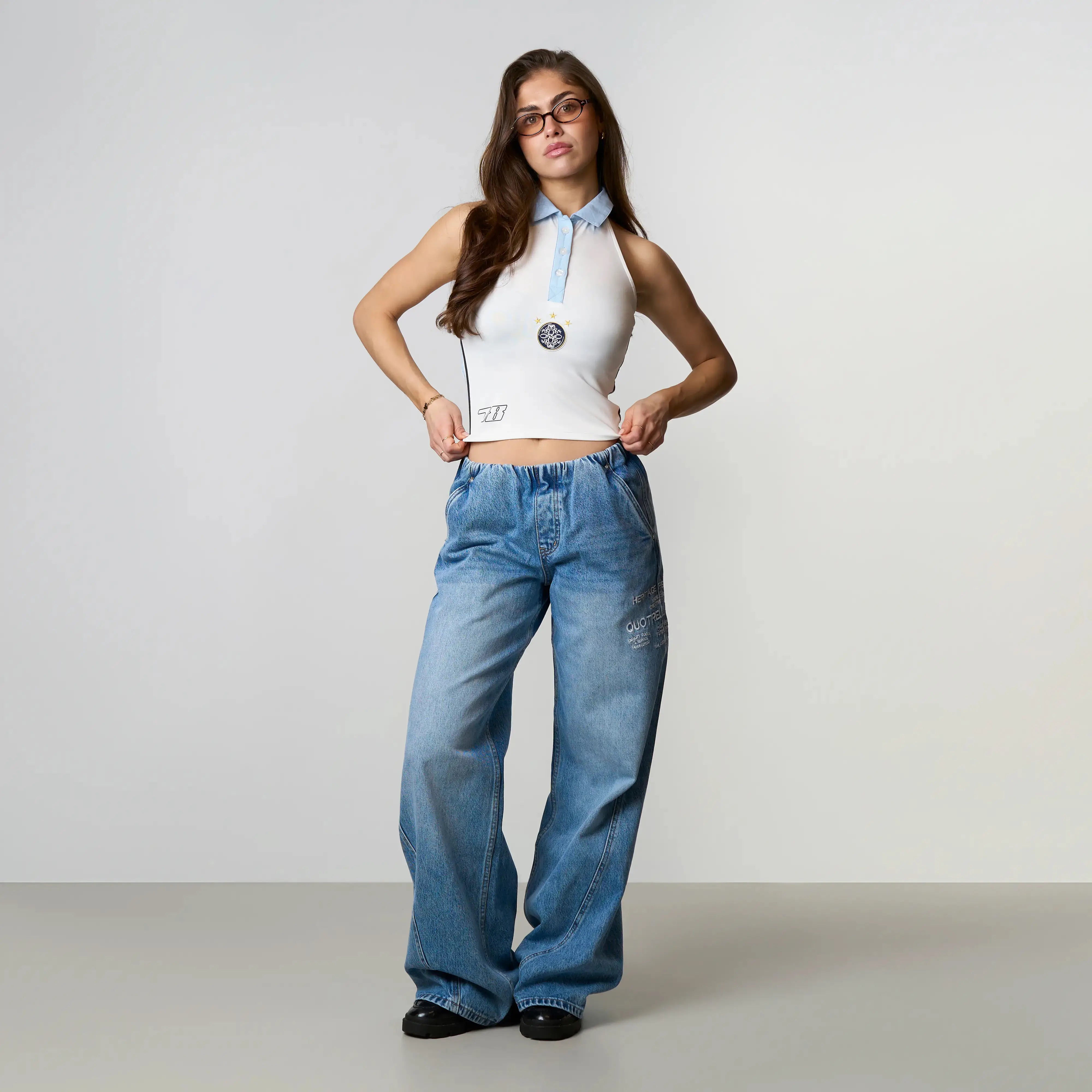 Quotrell Top Premium Halter Top with Open Back Design · Quotrell