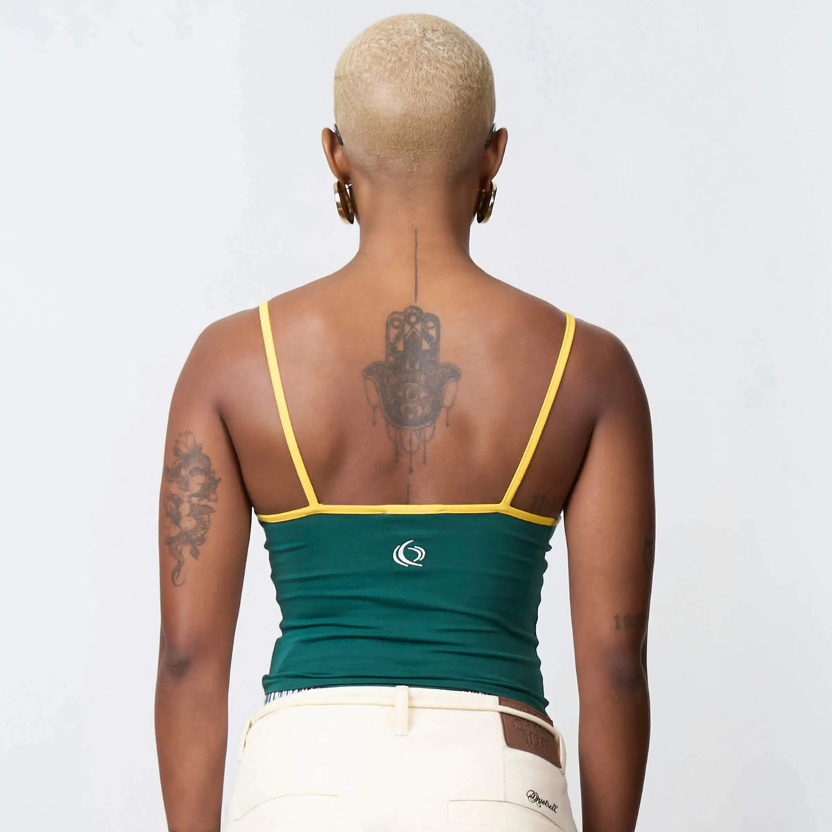 Nina Top in green and yellow