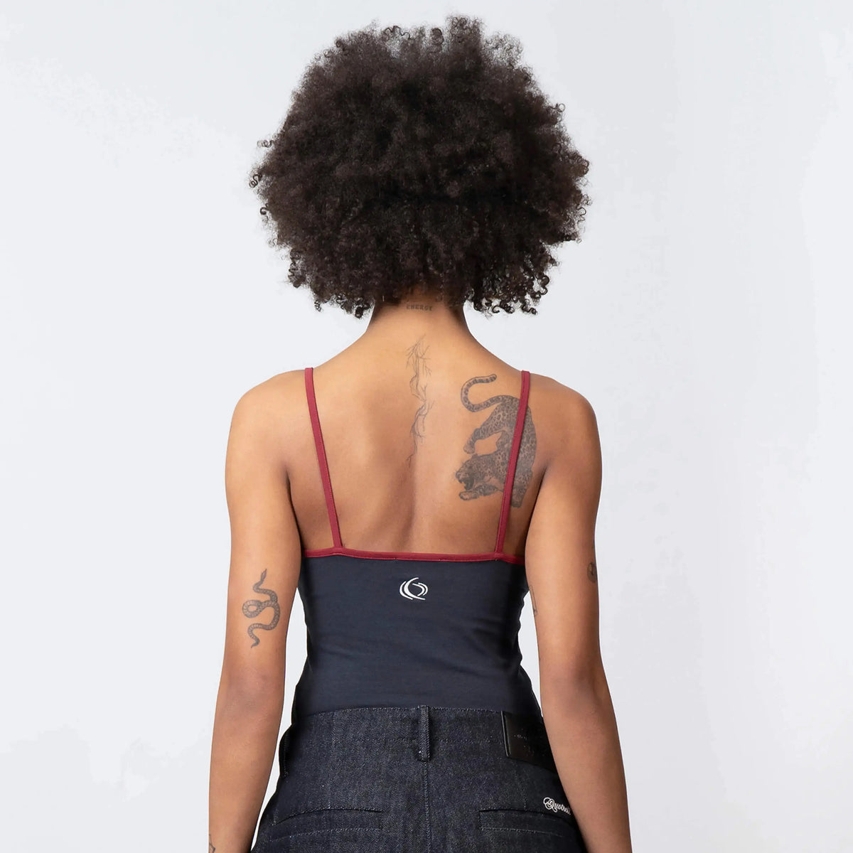Nina Top in navy and red