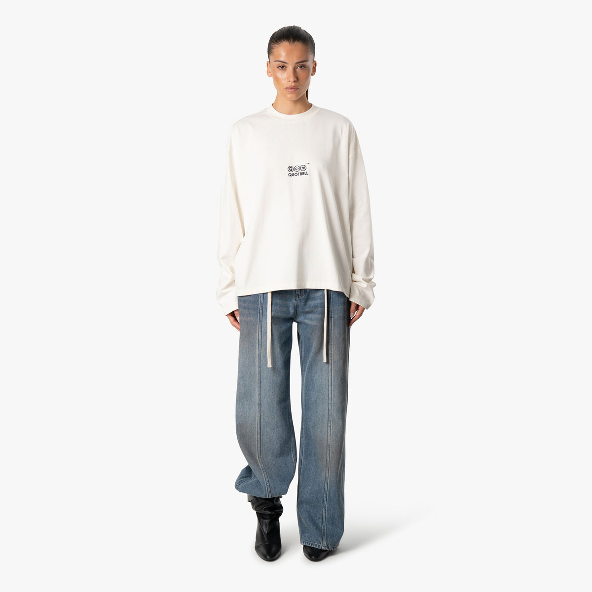 Will Longsleeve in ecru and purple