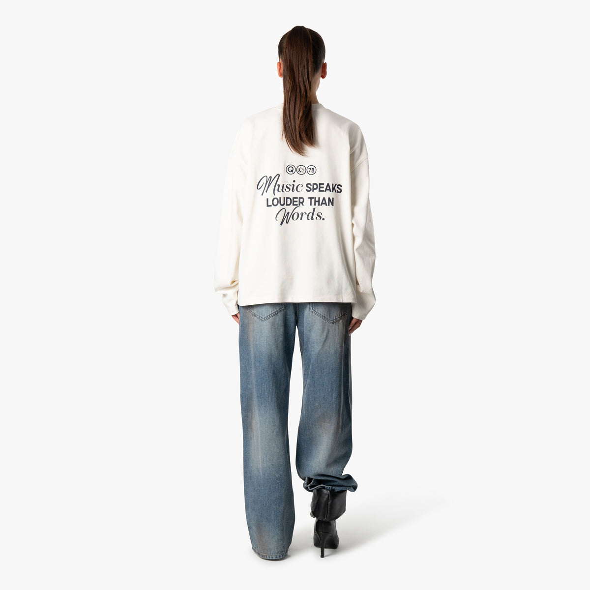Will Longsleeve in ecru and purple