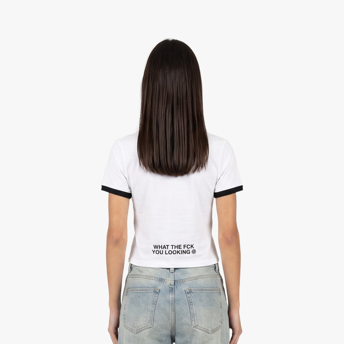 Kira Top in white and black