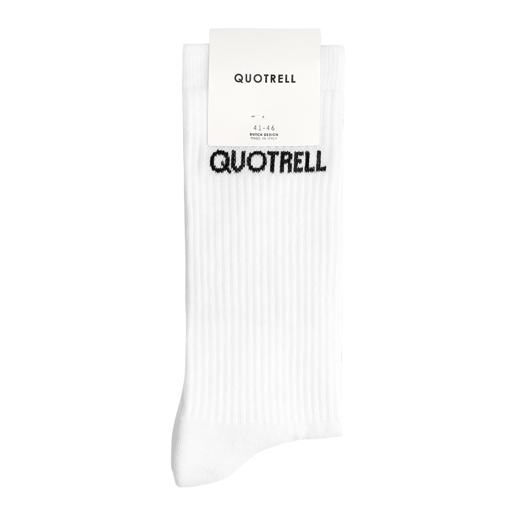 QUOTRELL SOCKS 2 PACK | WHITE/BLACK
